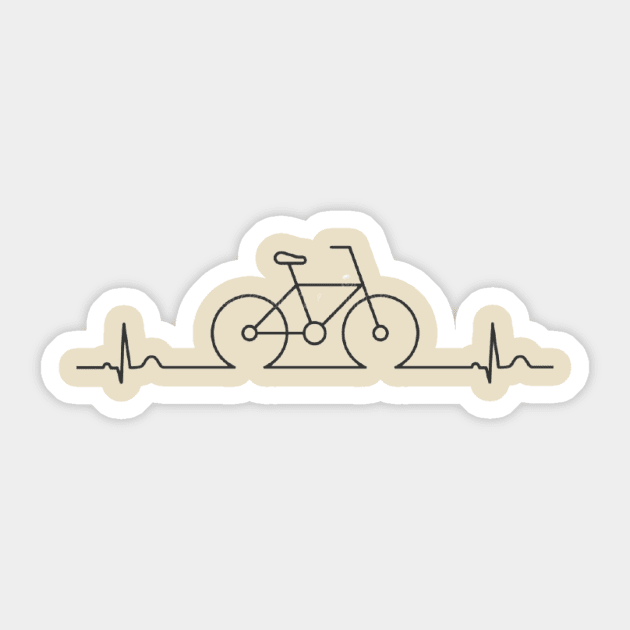 Bicycle heart rate Sticker by Blik's Store